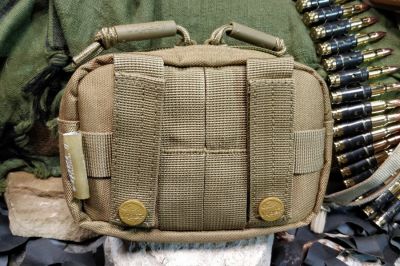 Viper MOLLE Phone/Small Utility Pouch (Coyote Tan) - Detail Image 2 © Copyright Zero One Airsoft